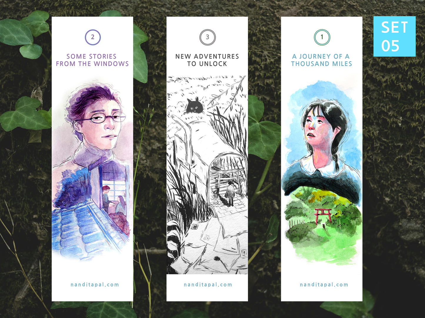 A pack of 3 Bookmark