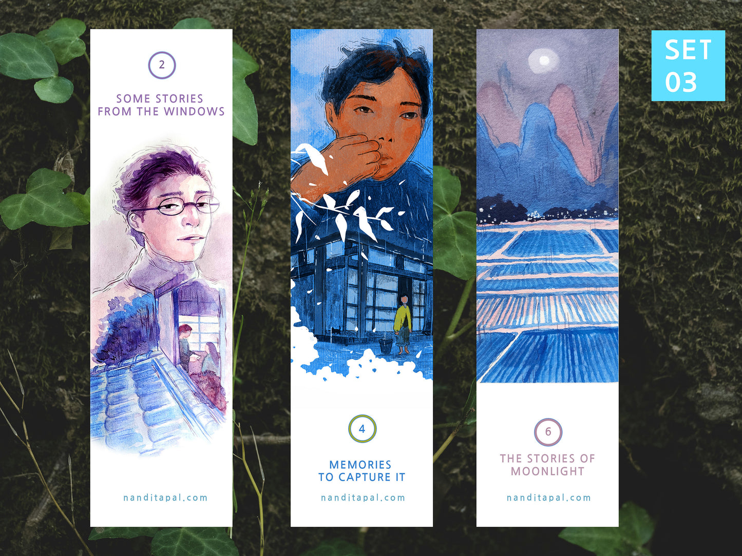 A pack of 3 Bookmark